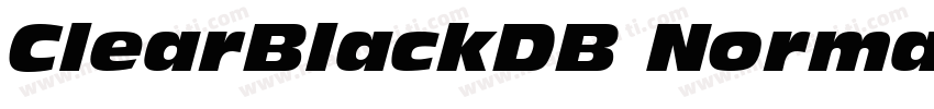 ClearBlackDB Normal字体转换